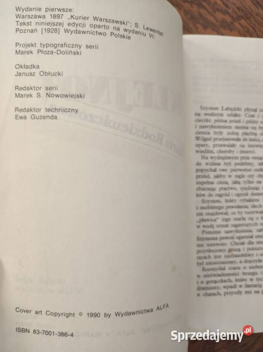 Klejnot Maria Rodziewiczówna 1990 Kielce sprzedam