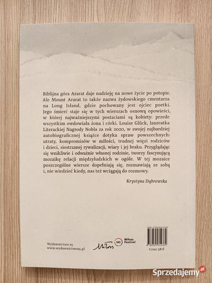 Ararat Louise Glck Proza i poezja Kraków sprzedam