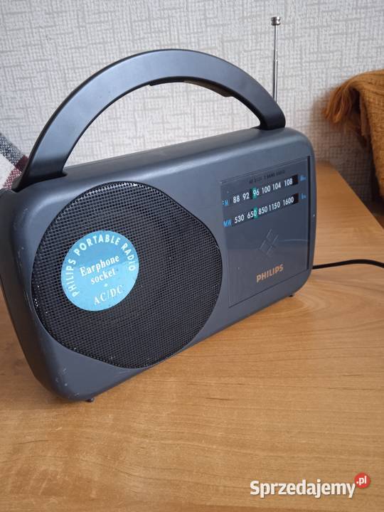 Oryginalne radio tranzystorowe Philips z 1987 r
