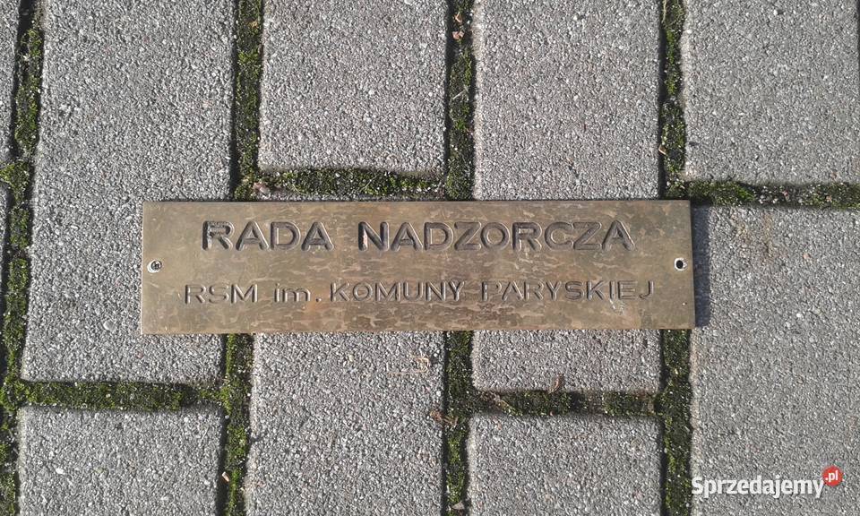 Stara tabliczka na drzwi Rada nadzorcza RSM Gdynia