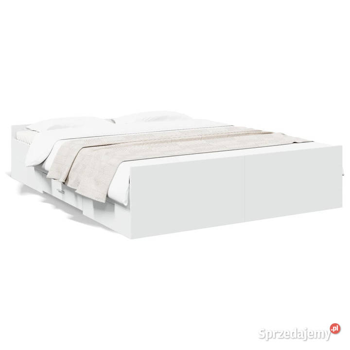 Rama łóżka z szufladami biała 150x200 WM3280286 mazowieckie Warszawa sprzedam