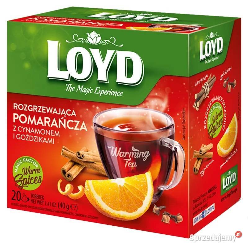 Loyd herbata owocowa zimowa 20 t malina śliwka Owocowa Stare Miasto sprzedam