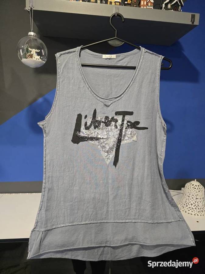 Włoska bluzka lnianobawełniana UNI SL śląskie Bytom