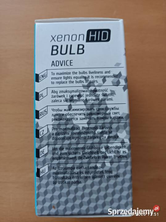 Żarnik xenon D2R temperatura świecenia 6000K Łomianki