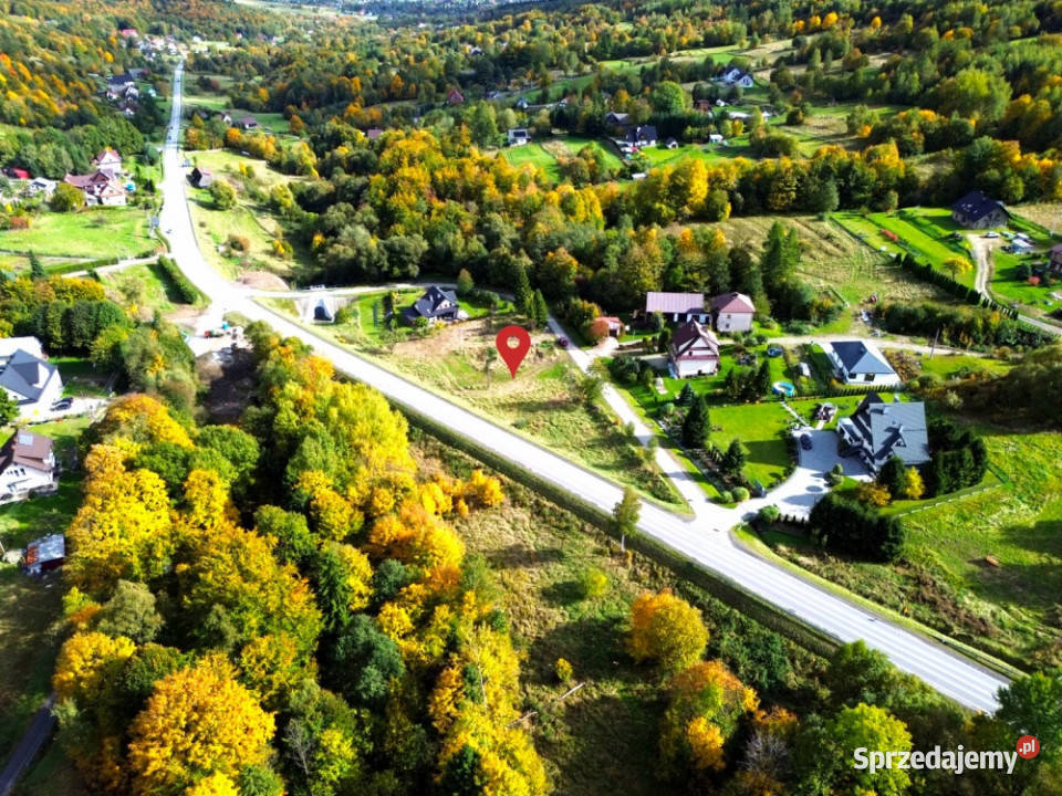 20 ar drodze krajowej 28 świetna ekspozycja asfalt małopolskie Gruszowiec
