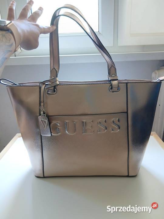 Torebka Guess Kamryn Metallic Tote gold Toruń sprzedam