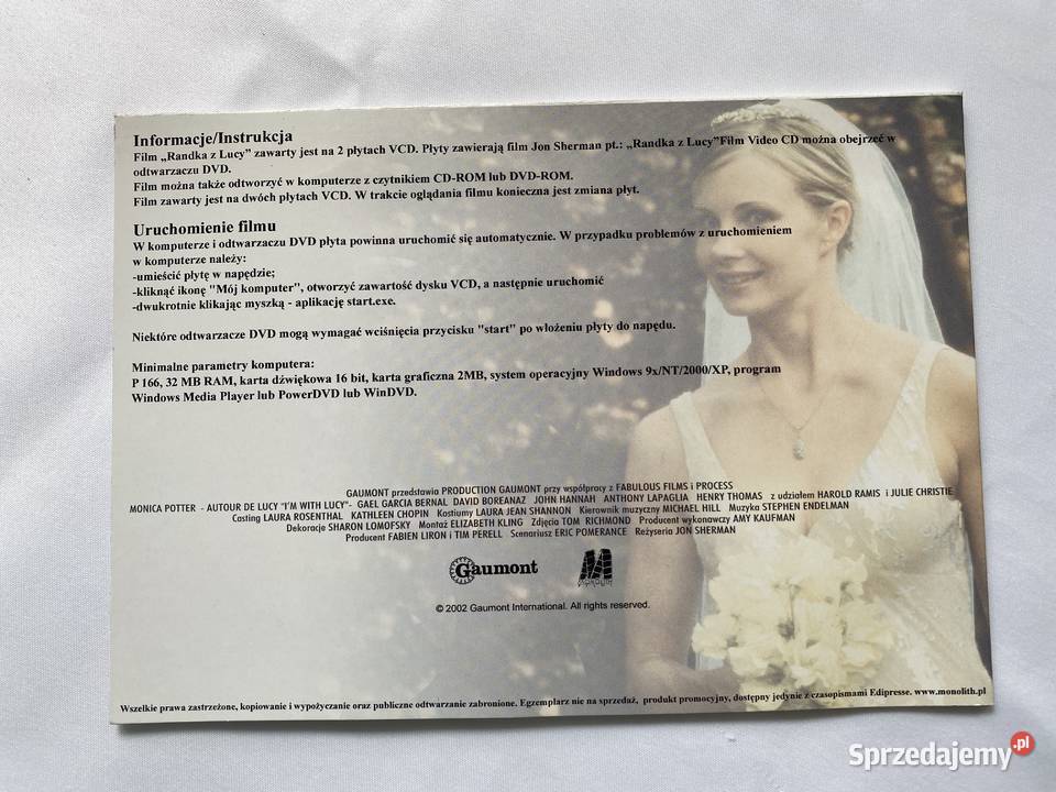Randka z Lucyfilm na 2 plytach VCD Lublin