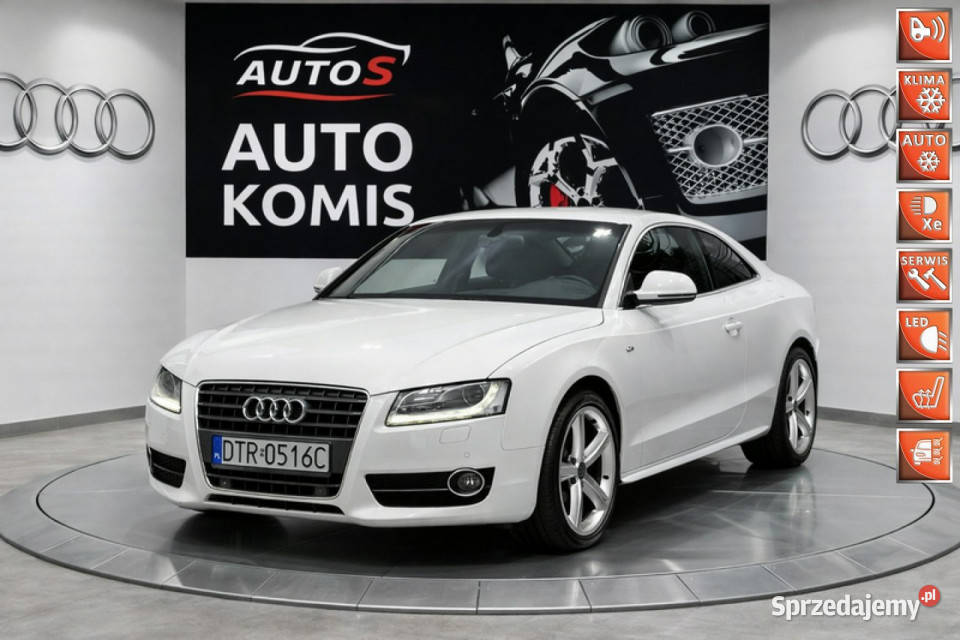 Audi A5 Coupe Audi A5 20TFSI 180 Biała Ładna A5 Wrocław