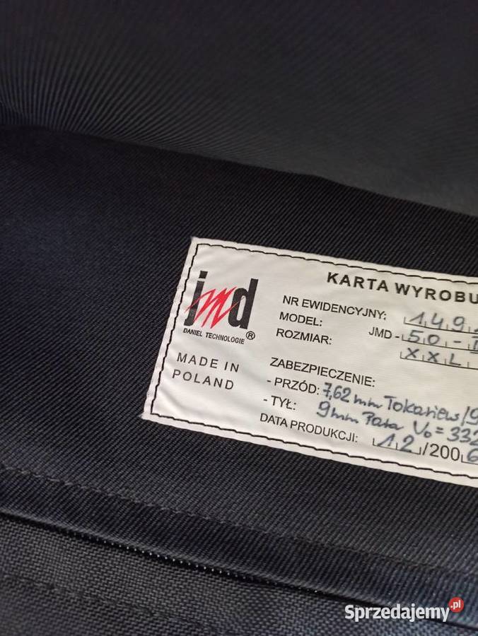 Kamizelka ochronna kuloodporna JMD50IIBP XL XXL