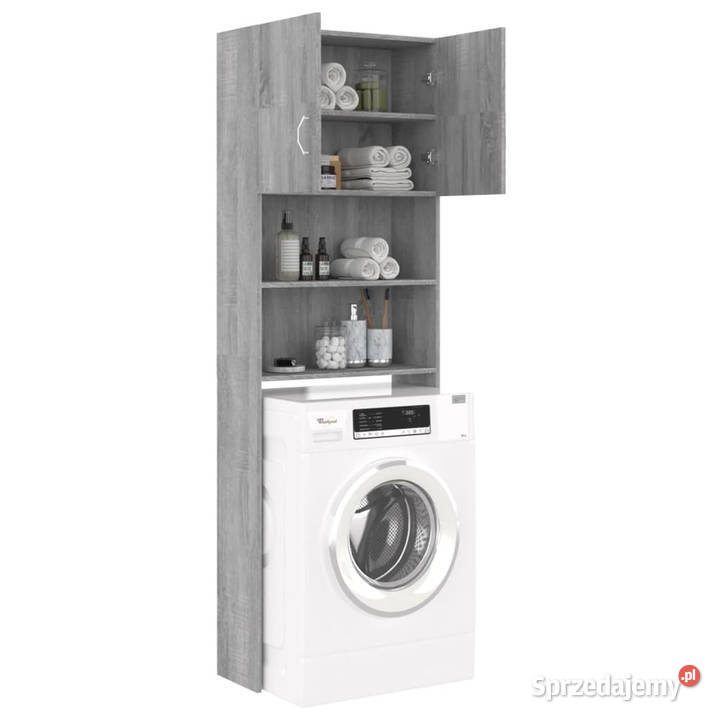 Szafka na pralkę szary dąb sonoma 64x255x190 Pozostałe