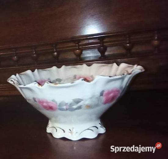 Patera falista krawędź Silesia Germany Secesja Porcelana i szkło Gdańsk