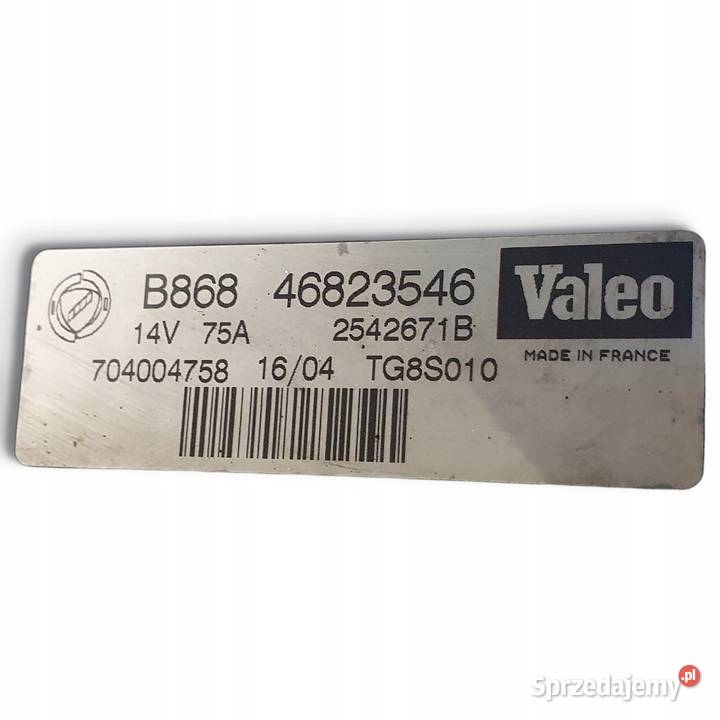 ALTERNATOR Fiat Doblo II 13 JTD MJET 46823546 osobowe Chełm