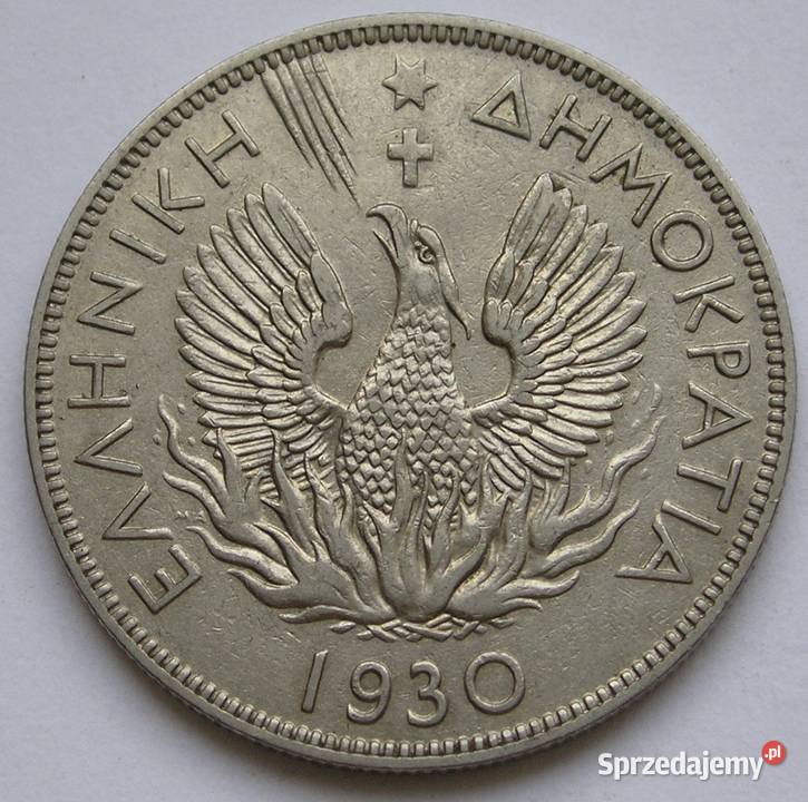 GRECJA 5 drahmai 1930 Łódź