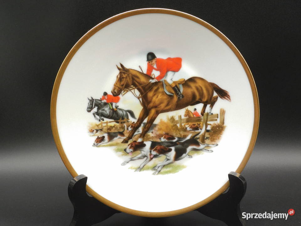 Porcelanowy talerz kolekcjonerski z motywem
