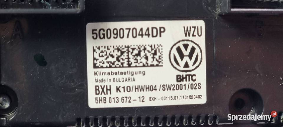 PANEL KLIMATYZACJI VOLKSWAGEN PASSAT B8 Lipno