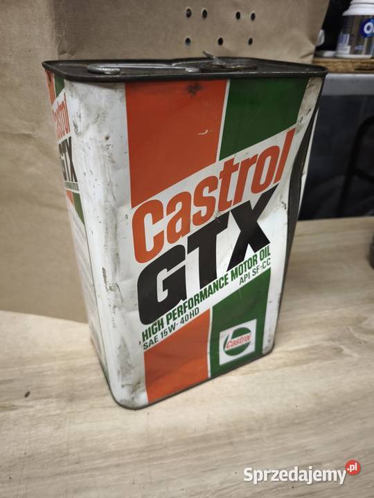 Puszka Castrol GTX 15W40 kolekcja vintage PRL