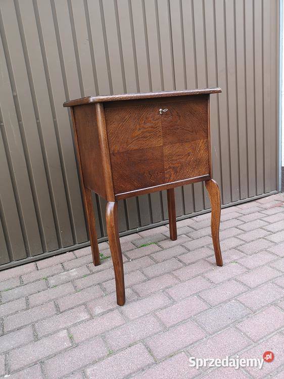 Szafka Stolik Finezyjny ARTDECO Dąb Stary Antyk