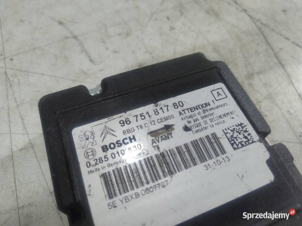 SENSOR AIR BAG AIRBAG PEUGEOT 3008 9675181780 osobowe sprzedam