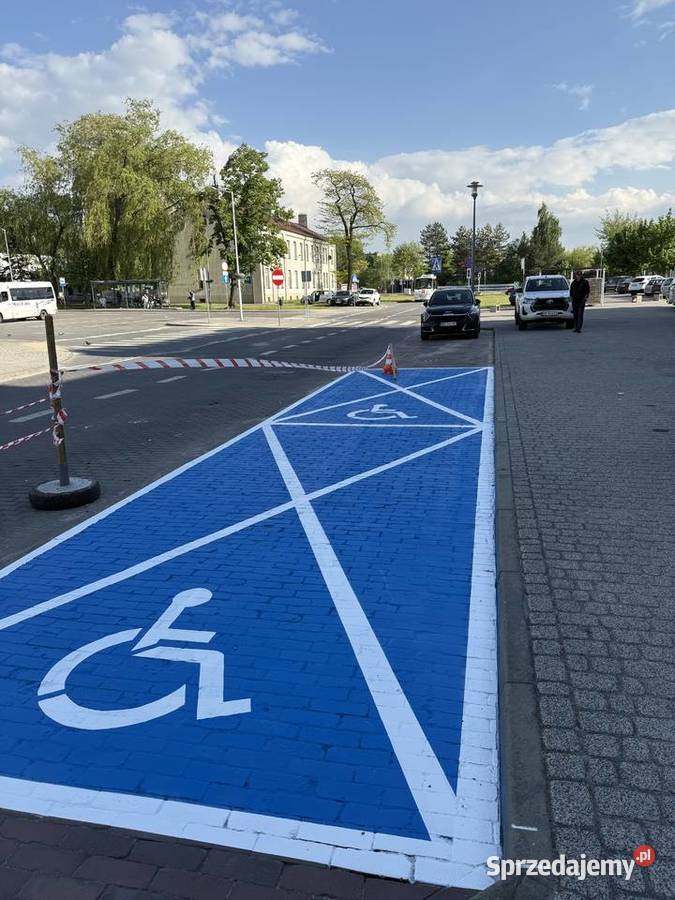 Oznakowanie poziome Katowice Śląsk malowanie