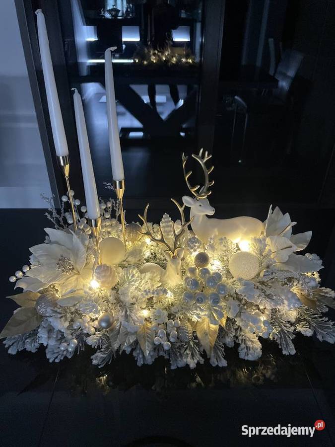 Duża Podświetlana Dekoracja Świąteczna z Latosówka