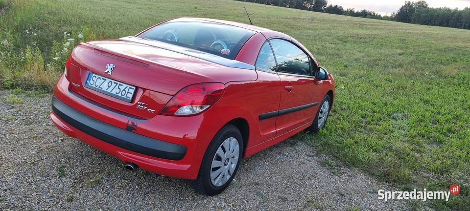 Peugeot 207cc Cabrio na każdą pogodę zadbany 120KM 207 CC Lubojna