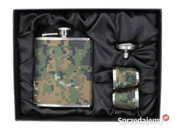 Zestaw Upominkowy Piersiówka z Dwoma Kieliszkami Ostrowy nad Okszą