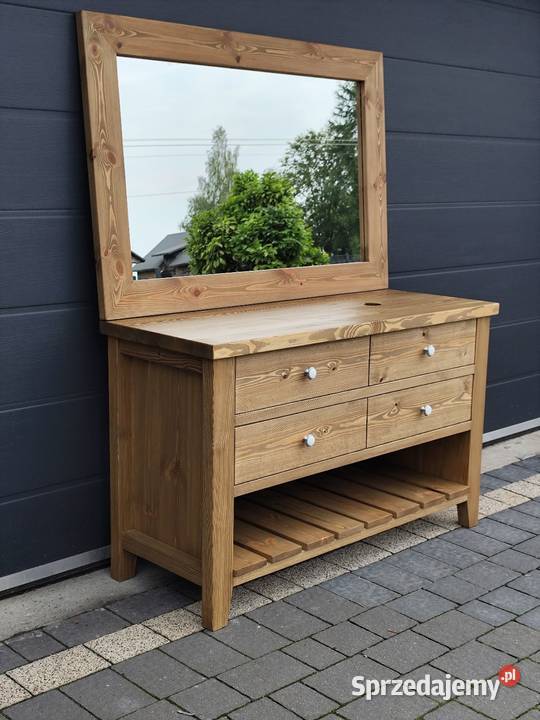 Szafka łazienkowa rustykalna lustro 120cm łódzkie Zduńska Wola
