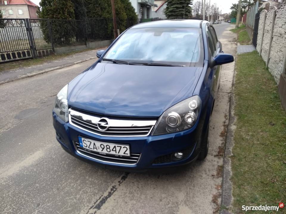 Opel Astra 2008r 16l benzyna 5 drzwi niebieski czujnik deszczu śląskie Ogrodzieniec