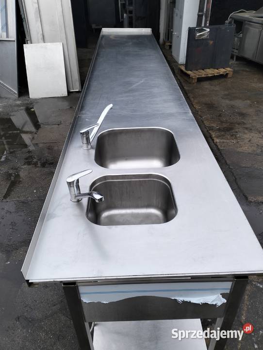 Komplet mebli gastronomicznych zlew i stół