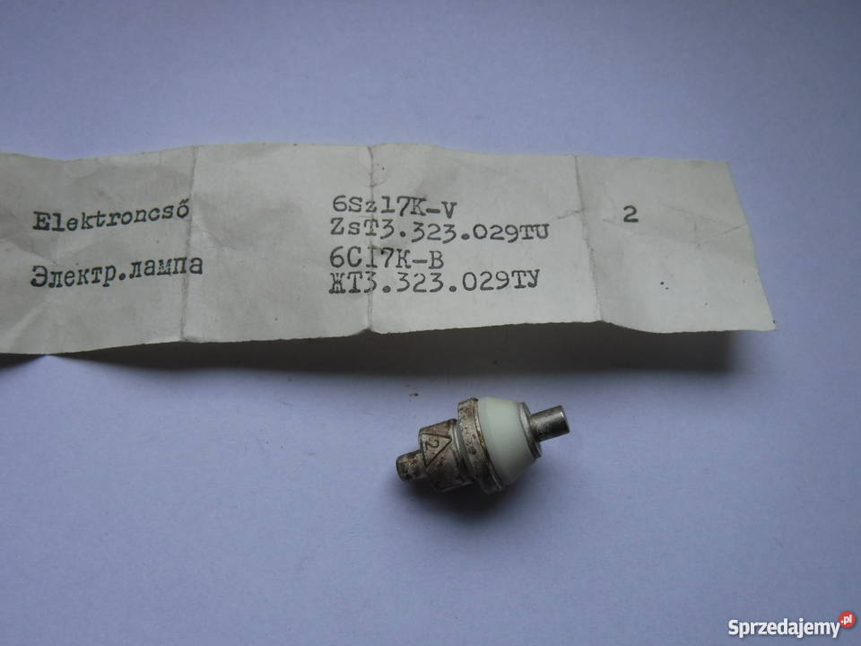 Lampa elektronowa trioda 6S17KW 617 mazowieckie Szydłowiec