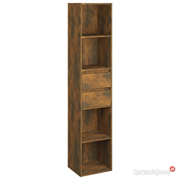 Szafka na książki przydymiony dąb 36x30x171 mazowieckie Warszawa