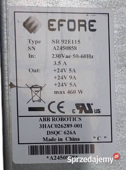 ABB DSQC626A 3HAC026289001 IRC5 Pozostałe Pozostałe Gorzów Wielkopolski