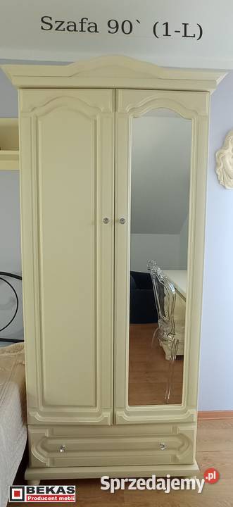 Komoda 180 Biała Wanillia ECRU Blat Dąb Rustikal 180cm Skierniewice