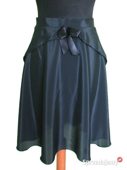 Spódnica czarna z połyskiem 38 M pas 70 sprzedam