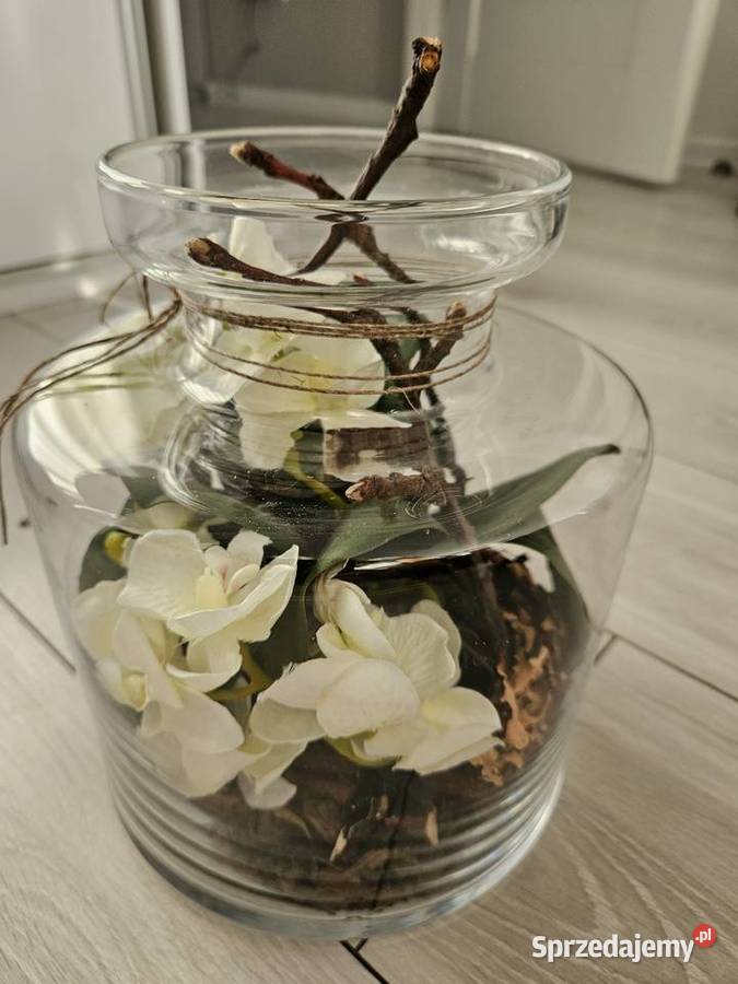 Słój ze storczykirm sztucznym Kraków