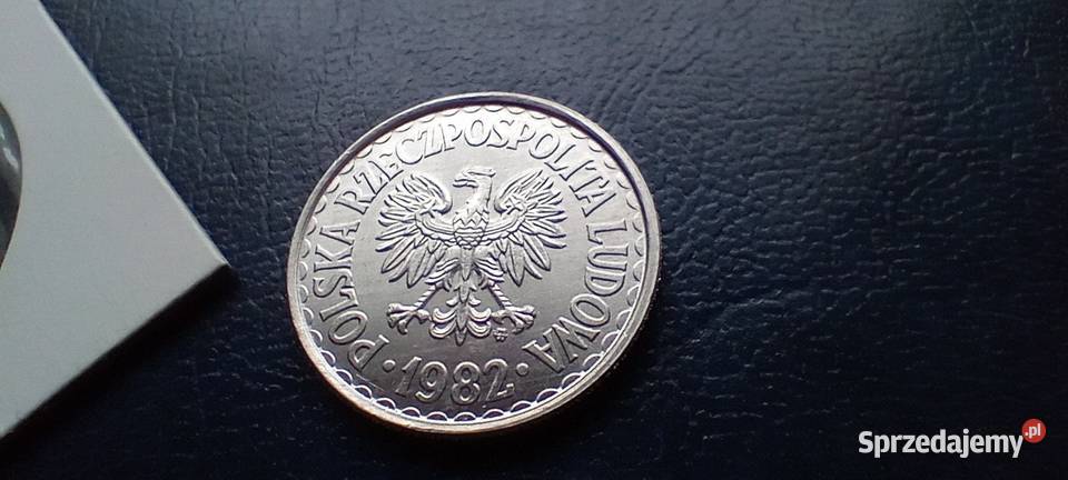 Stare monety 1 złoty 1982 PRL Polska cudo Lesko
