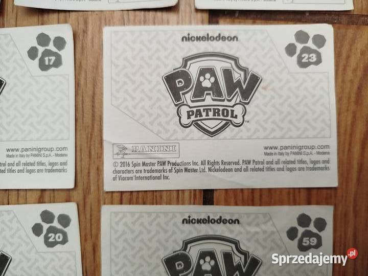 Naklejki do albumu Panini PSI PATROL Oświęcim