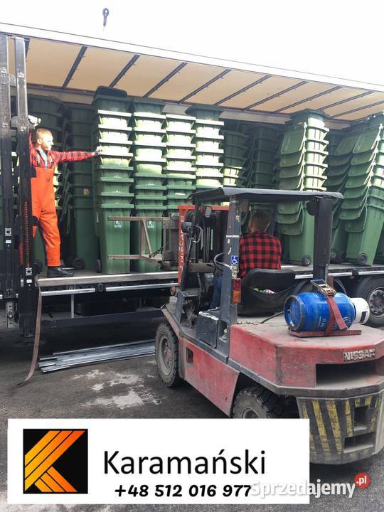 1100 L używane pojemniki na odpady 120 L 140 L zachodniopomorskie