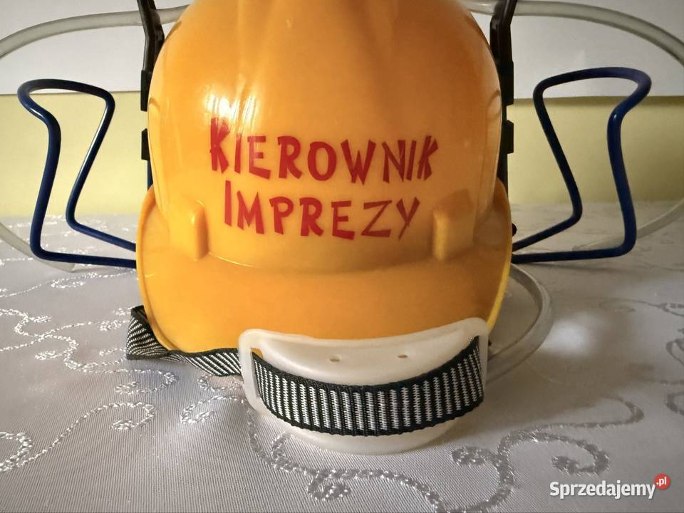 Kask Imprezowy Kierownik Imprezy Żółty Hełm do Czerwionka-Leszczyny