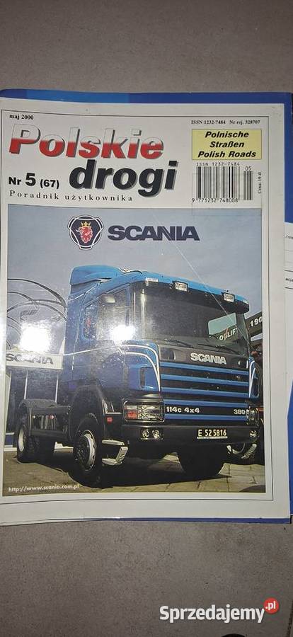 Kolekcjonerski zestaw Polskie Drogi 2000 Scania wielkopolskie Łęczyca