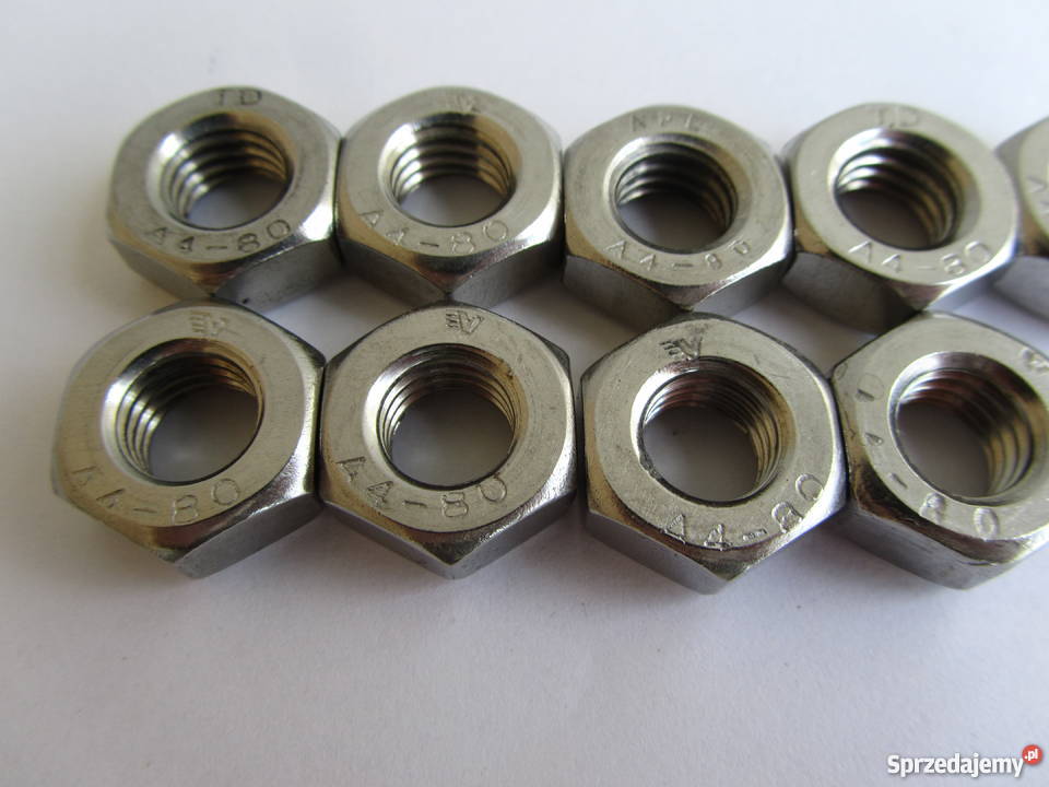 M10 nakrętka kwasoodporna A4 Materiały budowlane Olecko