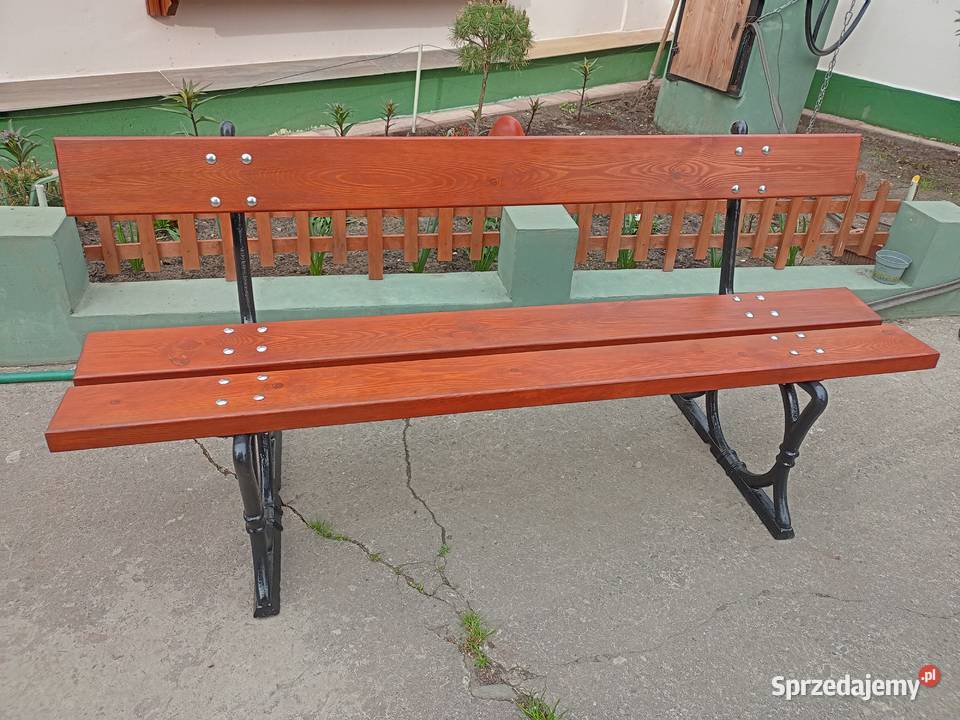 Ławka ogrodowa parkowa nao odlewach żeliwnych Chrzanów sprzedam