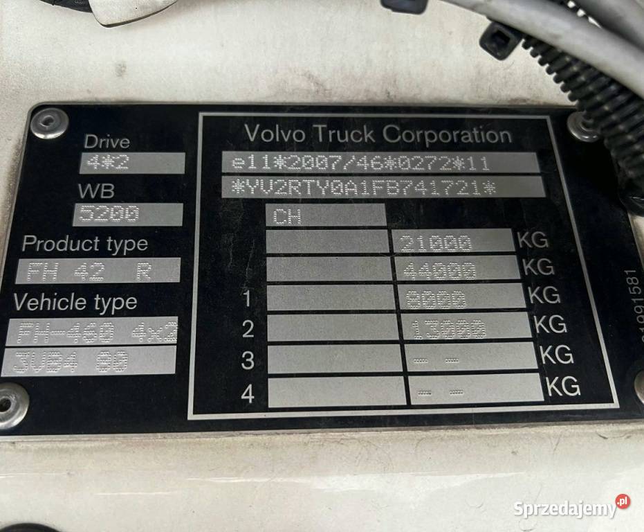 Chlodnia 2osiowy Volvo FH 460 Warszawa sprzedam