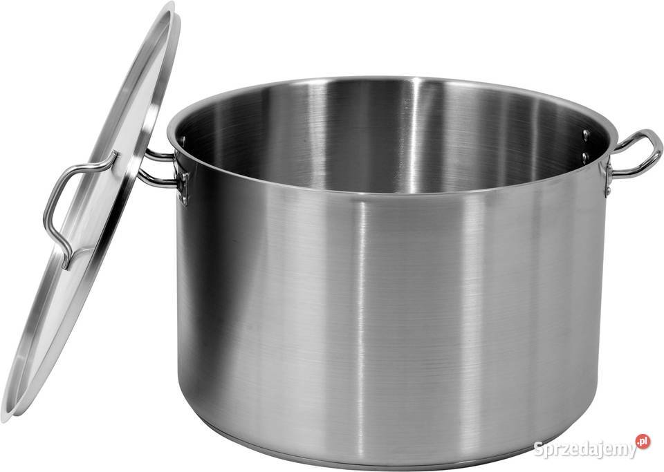 Garnek ze stali nierdzewnej śr 50 628L pokrywa Biznes i Przemysł