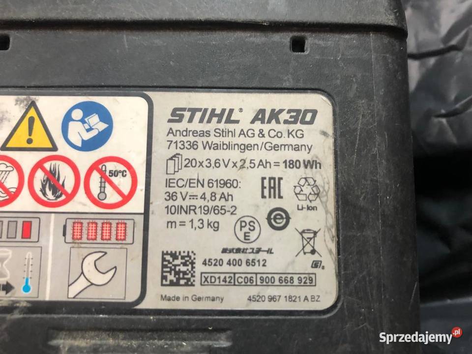 Akumulatory Stihl AK 30 2 sztuki Dom i Ogród Lublin