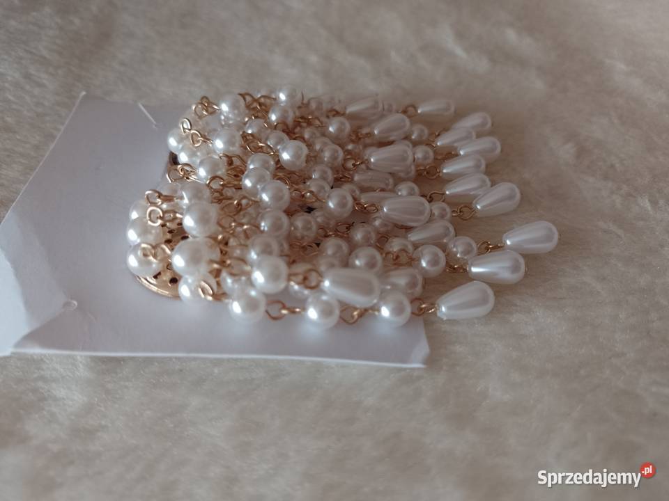 ASOSWytworne długie kolczyki ślubne z Londynu Kraków