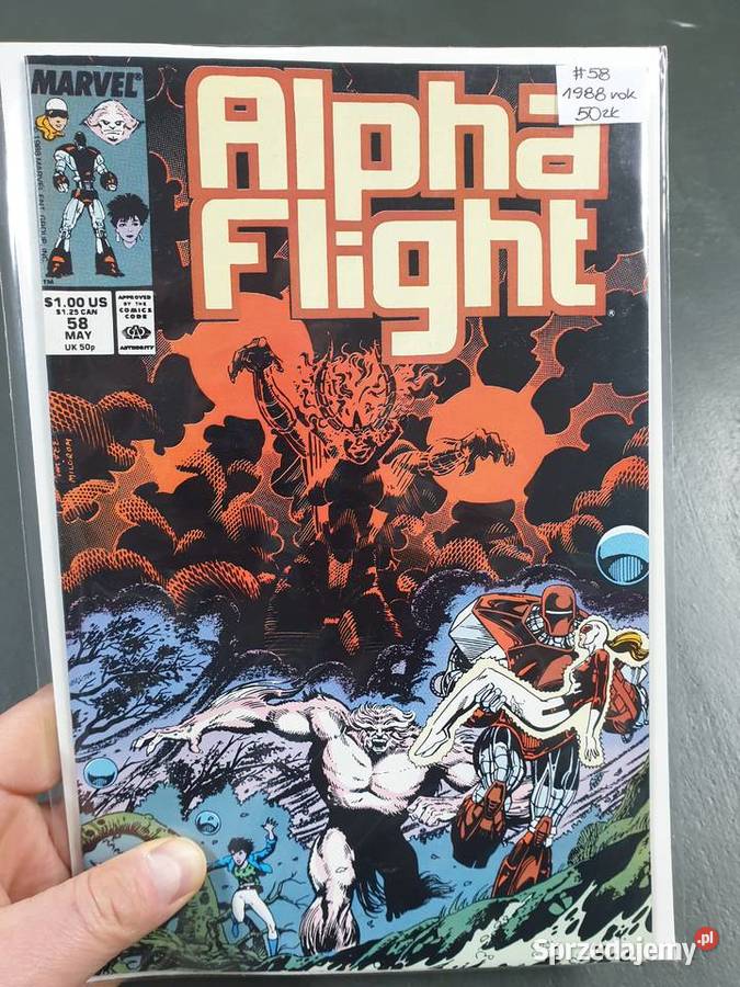 Alpha Flight oryginalny komiks Marvel USA 1988 Gdynia