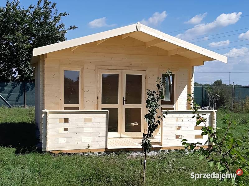 Domek drewniany Ania 5x6 z tarasem 44mm ogrodowy Ogród sprzedam