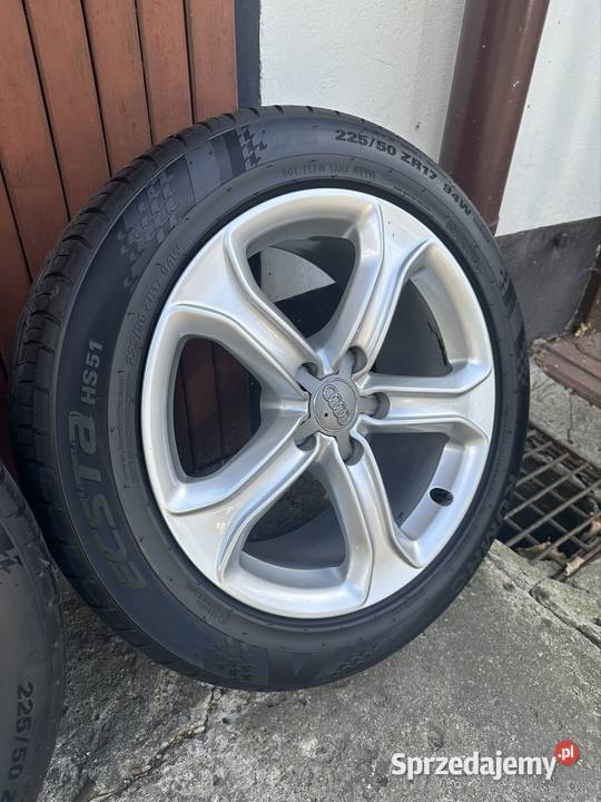 Koła felgi Audi 5x112 r17 opony letnie 22550R17 podkarpackie Rzeszów sprzedam