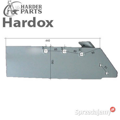 Lemiesz 300hektarów HARDOX 50614P części do Suwałki